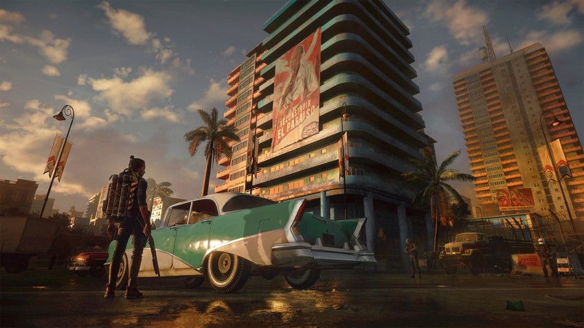 Far Cry 6 Dani panorama e auto