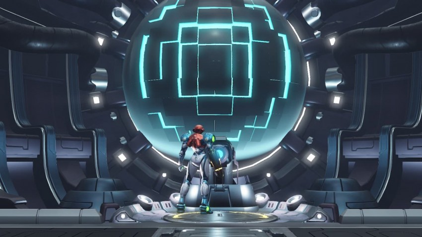 Metroid Dread samus e super computer