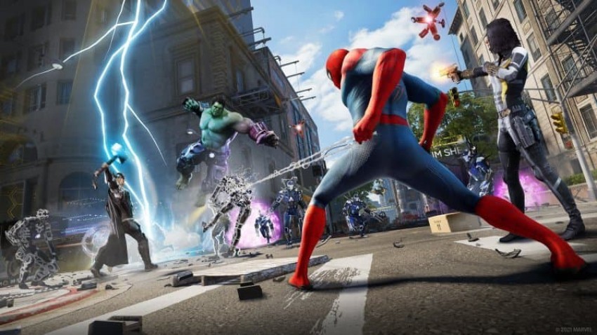 Marvel's Avengers spiderman scrrenshot gameplau