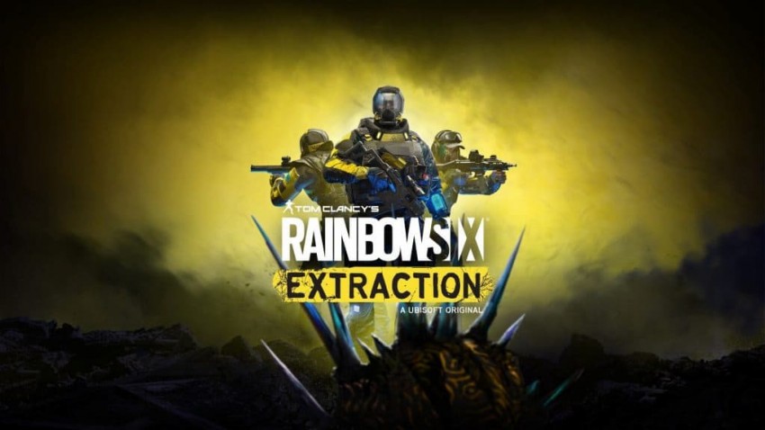 Rainbow Six Extraction locandina gialla con logo