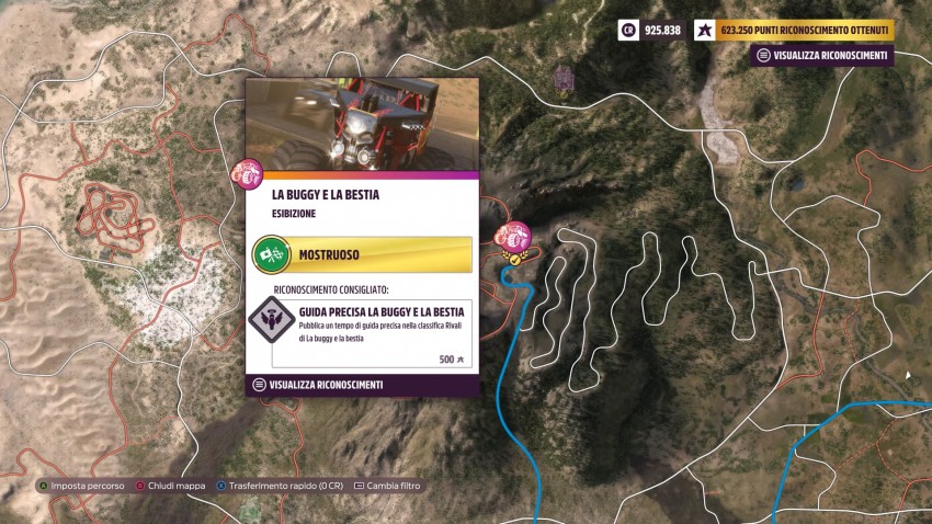 Forza Horizon 5 esibizione il buggy e la bestia