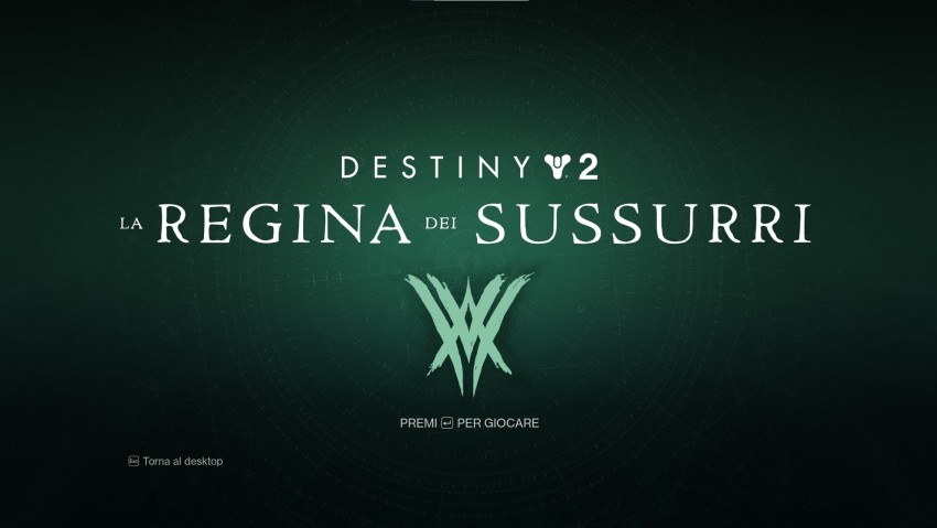 Destiny 2 La regina dei sussurri premi start