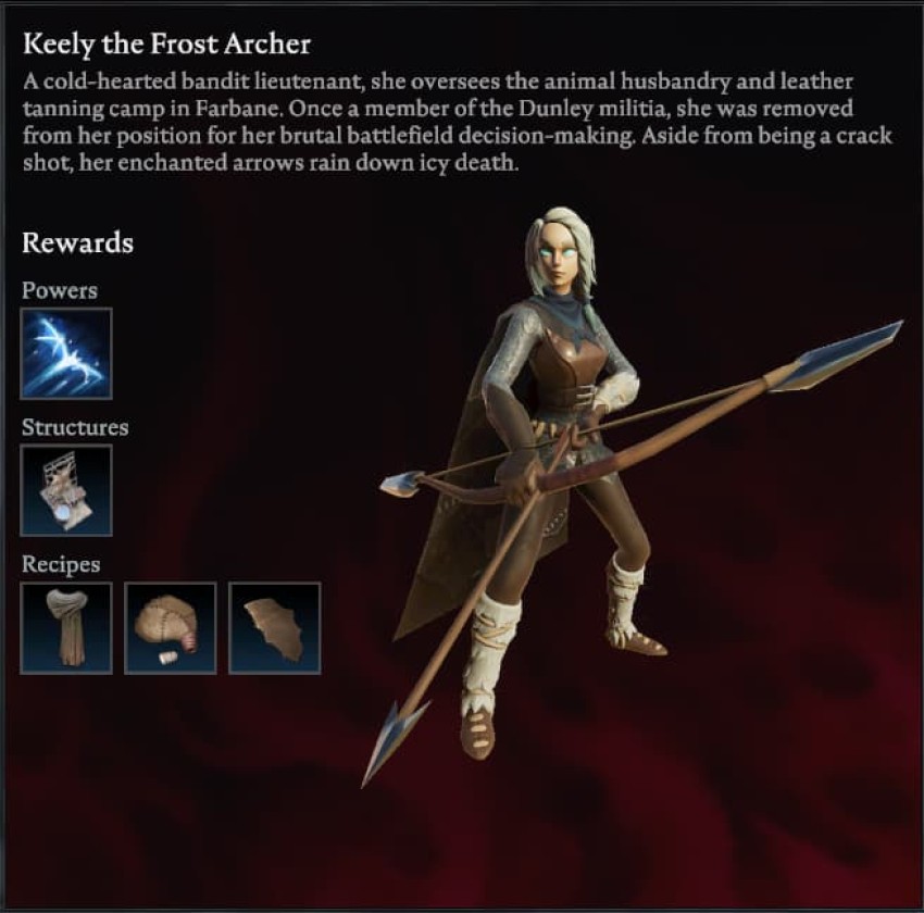 V Rising Boss Keely the frost archer