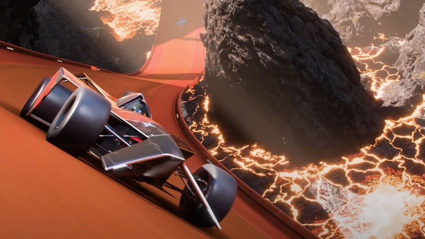 Forza Horizon 5 Hot Wheels salita con lava