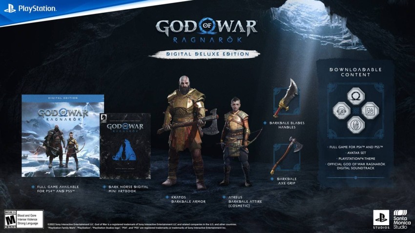 God of War Ragnarok digital delux edition contents