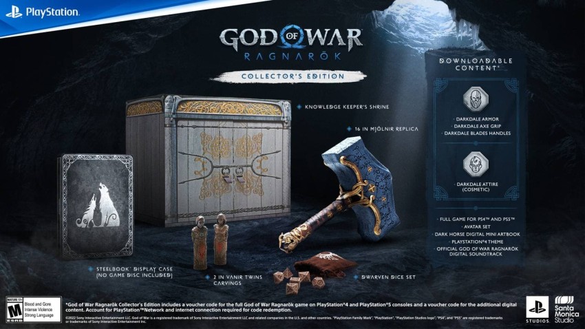 God of War Ragnarok collector's edition contents