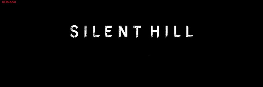 Silent Hill logo bianco sfondo nero