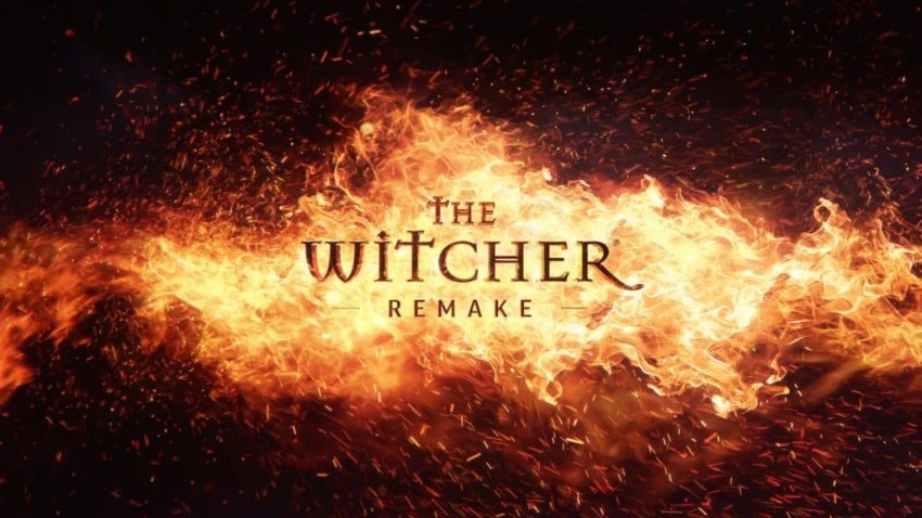 The Witcher Remake titolo sfondo fuoco