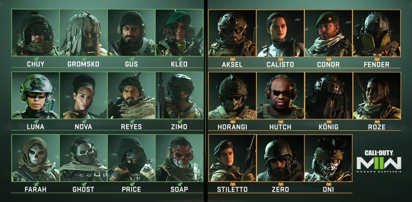 Modern Warfare 2 tutti gli operatori base
