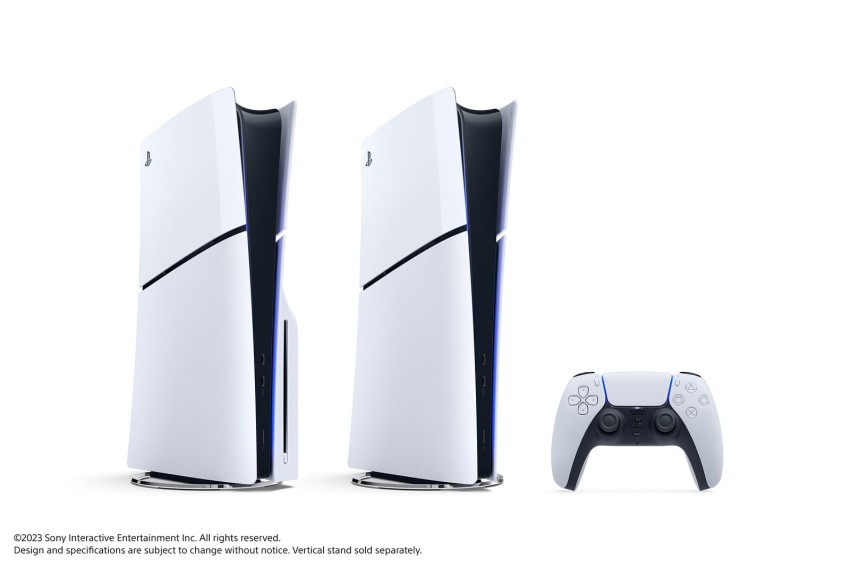 PS5 Slim versioni di profilo