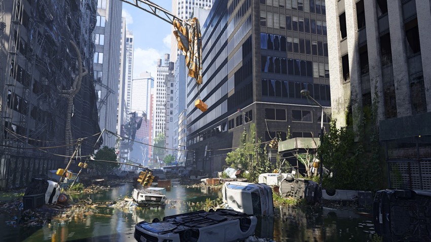The Division 2 city flooded concept