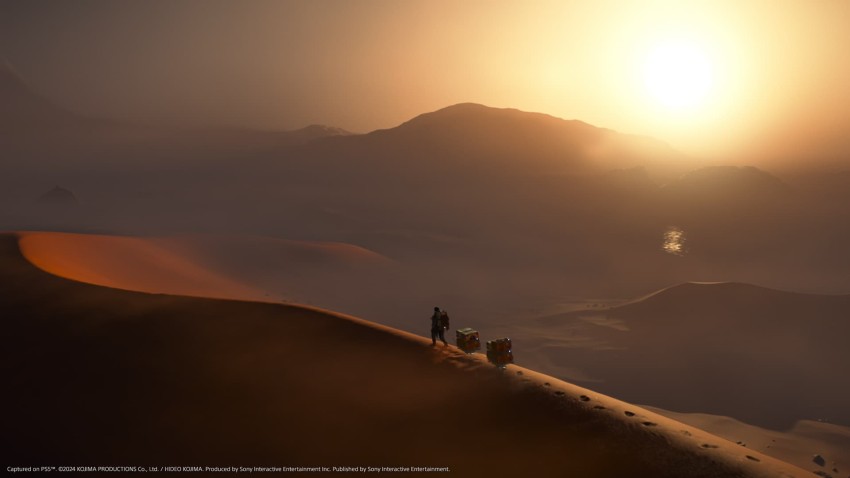 Death Stranding 2 screenshot deserto