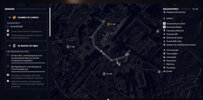 ARC Raiders Cambio di Carico valvola mappa