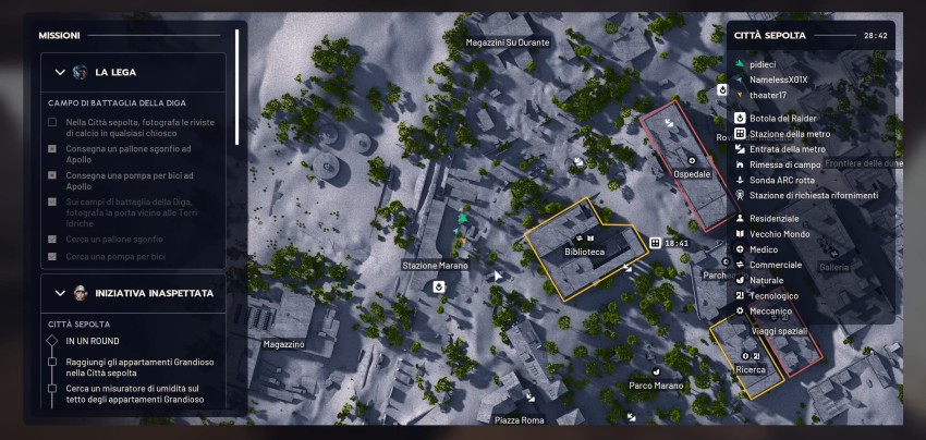 ARC Raiders Stazioone Marano La Lega mappa